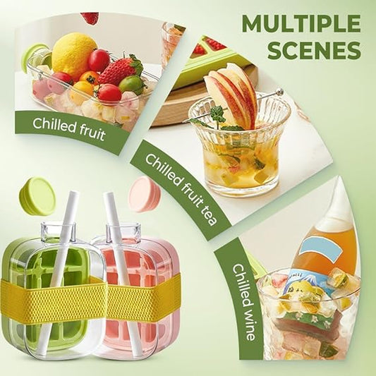 2-in-1 Ice Cube Maker Water Bottle -500ml