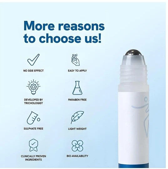 Hair Growth Serum Roll On-Target the roots. Transform your Hair.