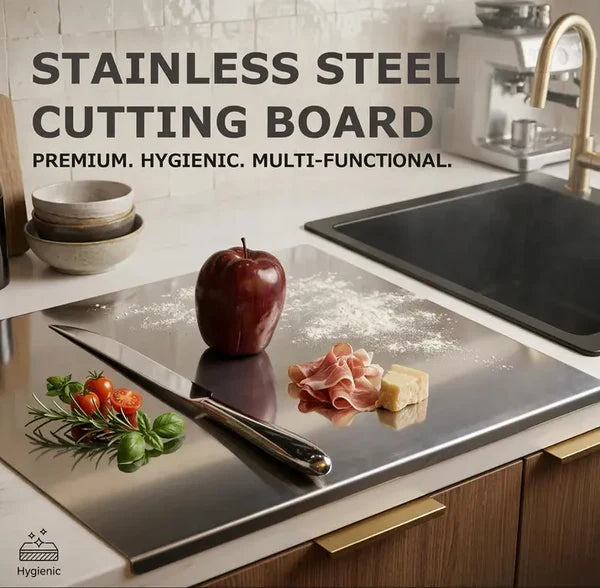 Stainless Steel Cutting & Kneading Board 30x30cm