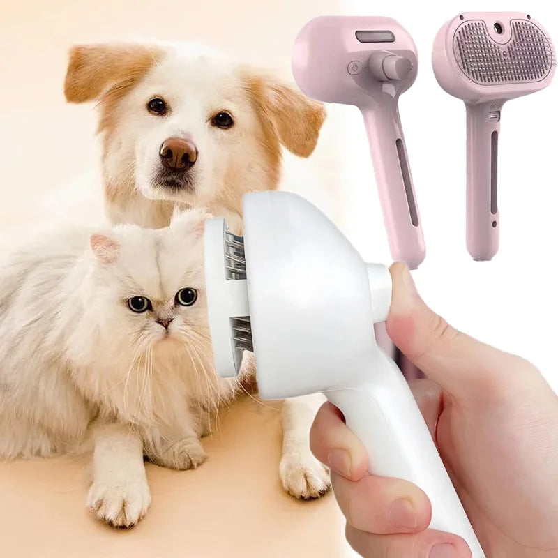 Steam Pet Grooming Brush