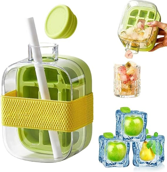 2-in-1 Ice Cube Maker Water Bottle -500ml