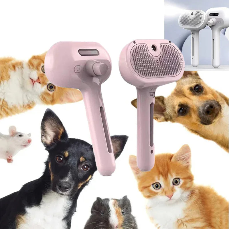 Steam Pet Grooming Brush