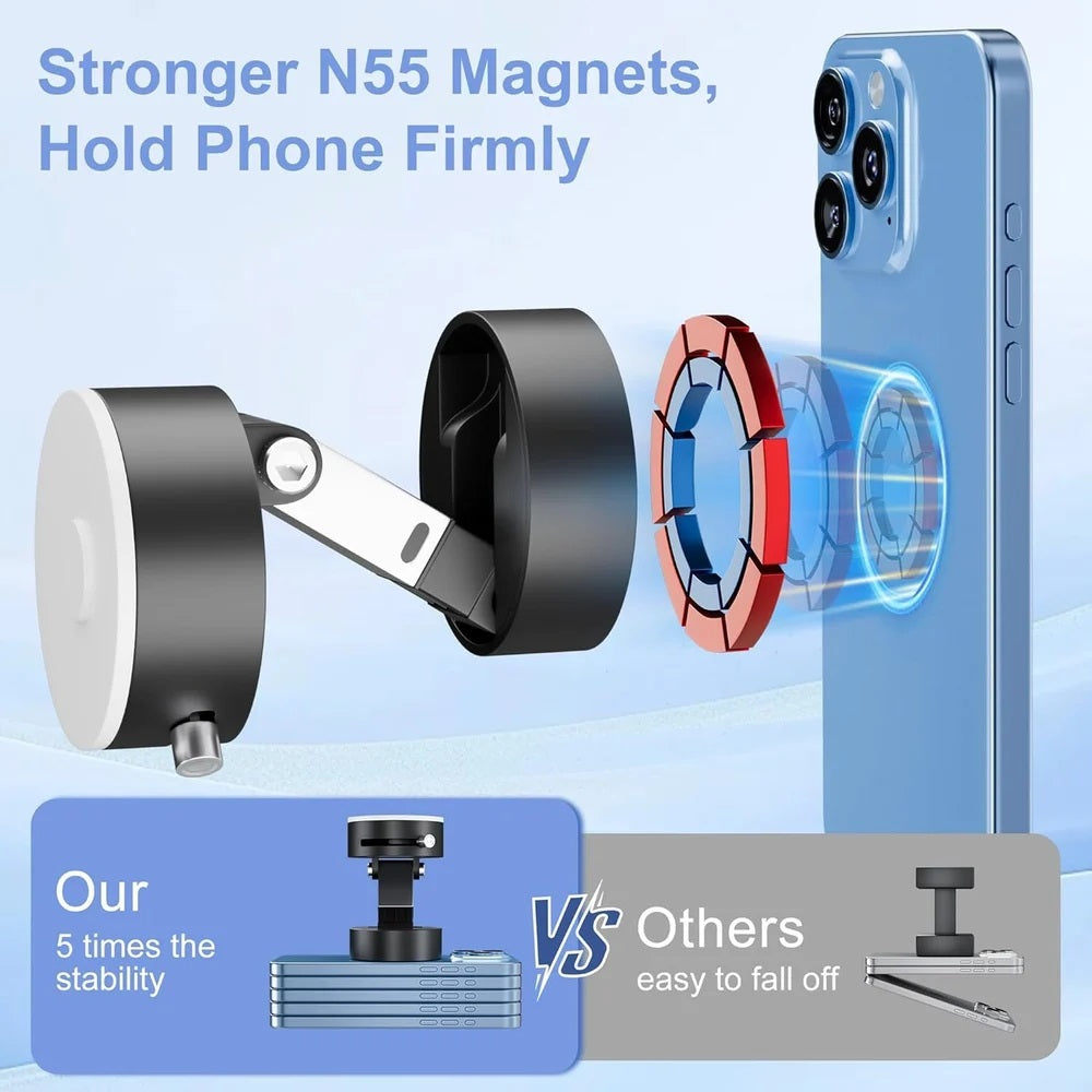 360° Adjustable Vacuum Magnetic Phones Holder