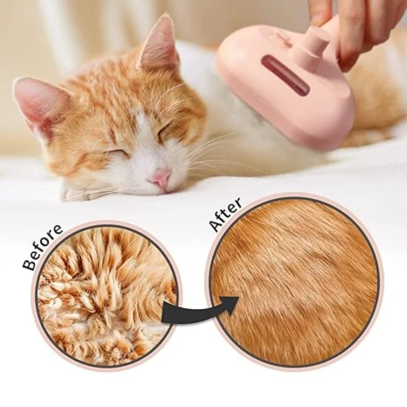 Steam Pet Grooming Brush