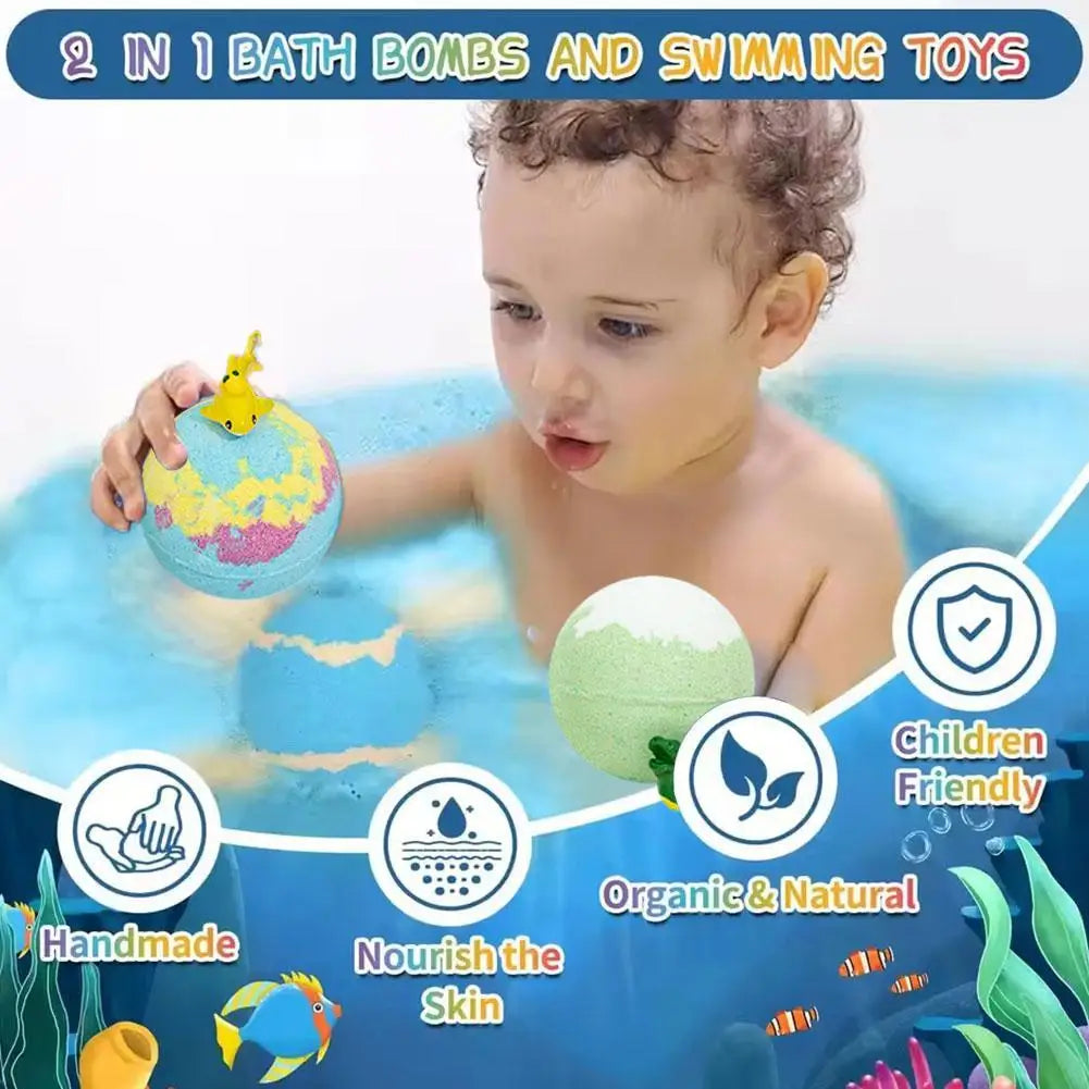 Bath Bombs for Kids with Toys -(12 pcs)