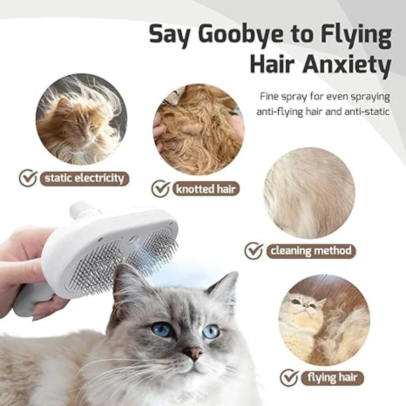 Steam Pet Grooming Brush