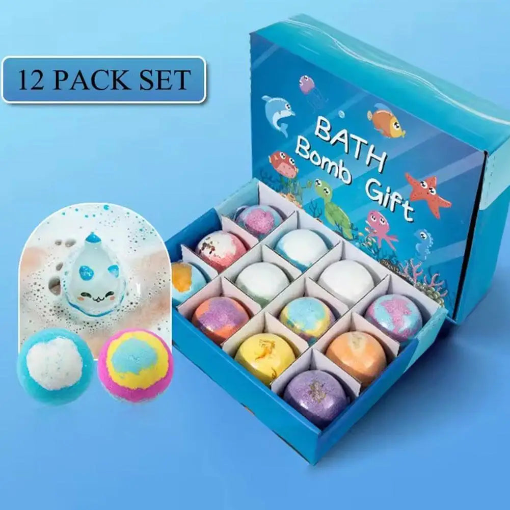 Bath Bombs for Kids with Toys -(12 pcs)