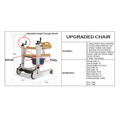 Transfer Lift Wheelchair